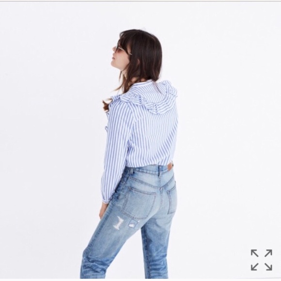 Striped button up top - Picture 4 of 8